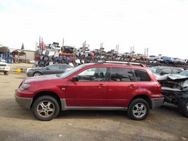 2003 MITSUBISHI OUTLANDER LS BURGUNDY 2.4L AT 4WD 183854